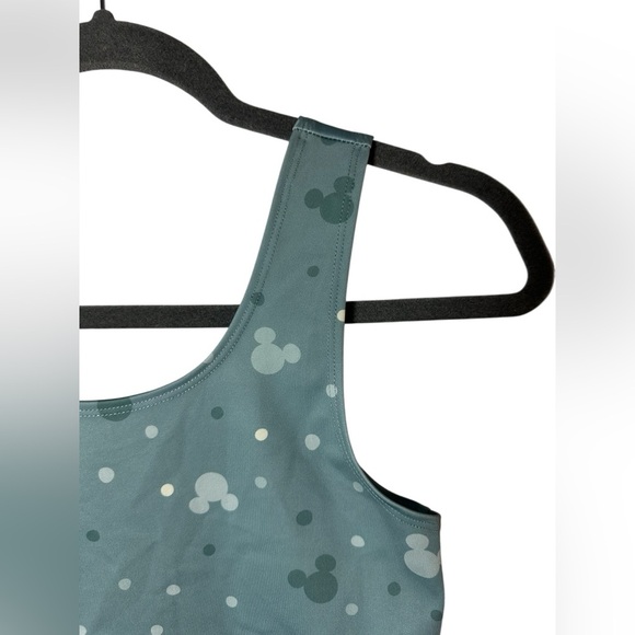 Disney Blue Mickey Mouse Activewear Set Sports Bra & Biker Shorts Size XS - Picture 3 of 10